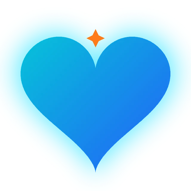 qk-kie dating – blue heart logo